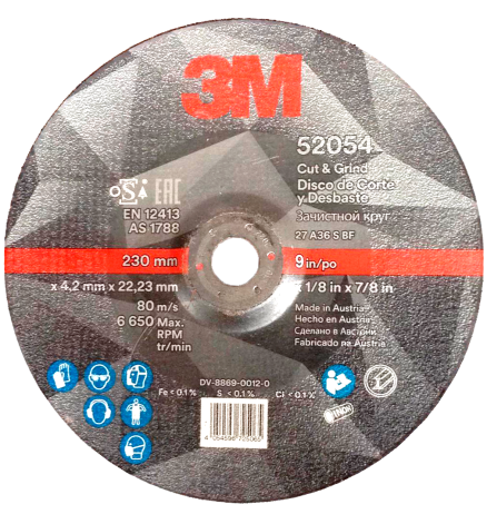 3M Silver - Disc de polizare si craituire 230 x 4,2 x 22,23 mm