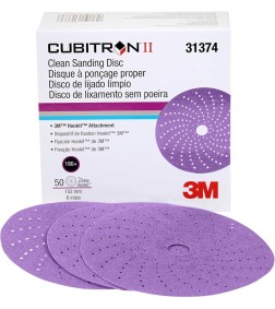 3M 775L Cubriton II - Disc cu fixare rapida tip Hookit 150mm cu gauri - P400