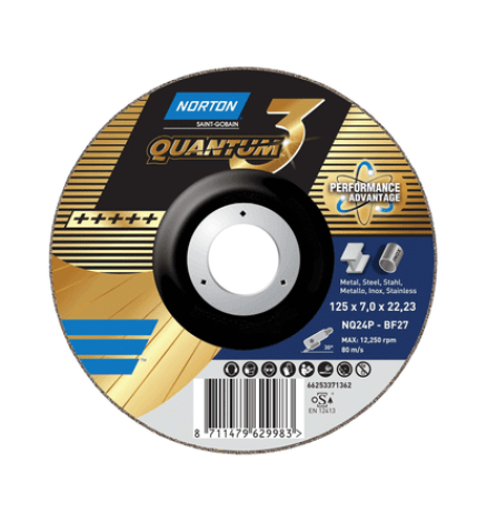 Norton QUANTUM 3 - Disc polizare 125x7x22,23 mm - granula ceramica