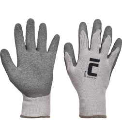 Manusi de protectie DIPPER imersate în latex, gri - marimea 10 